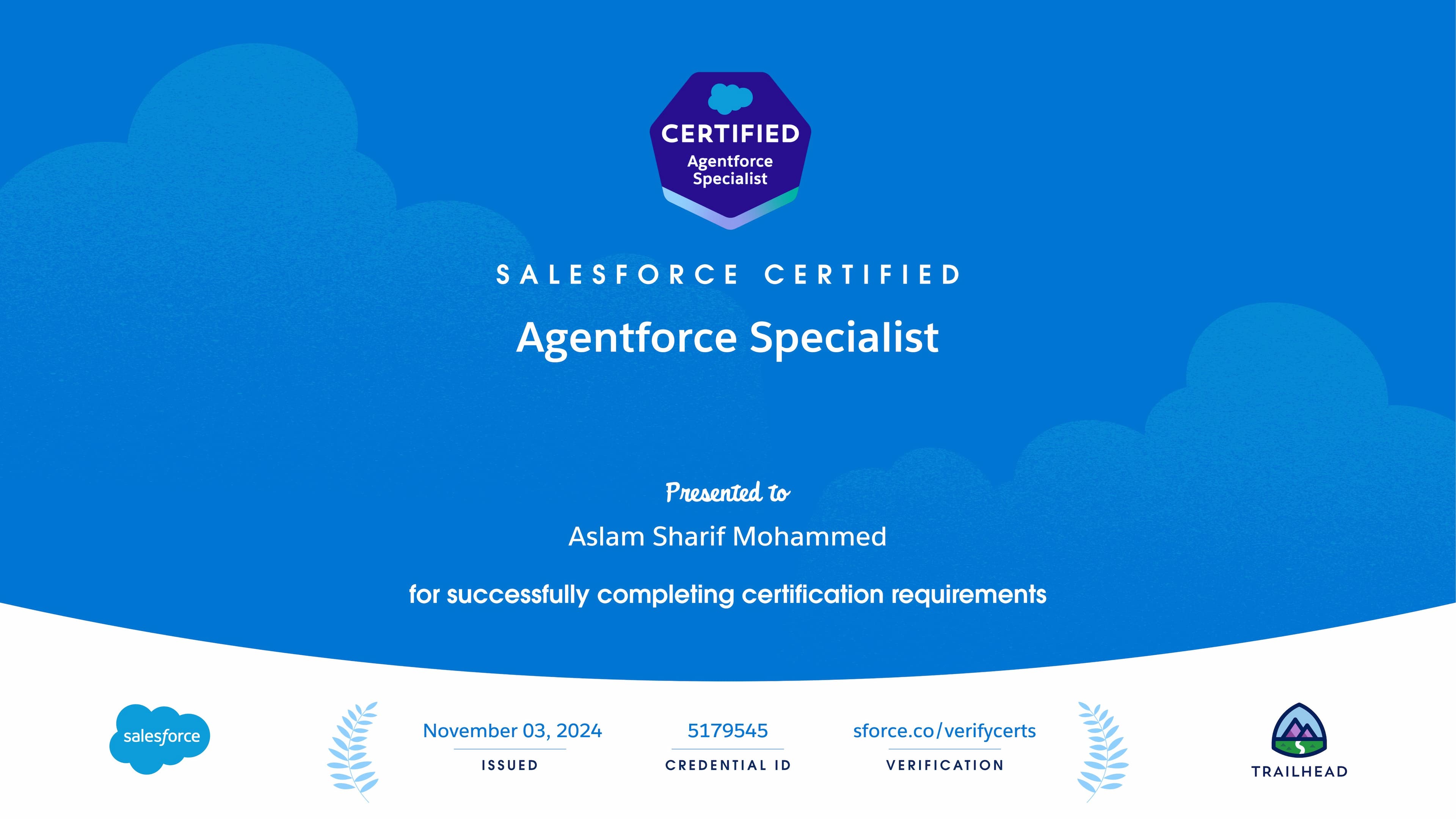 Salesforce Certified Agentforce Specialist